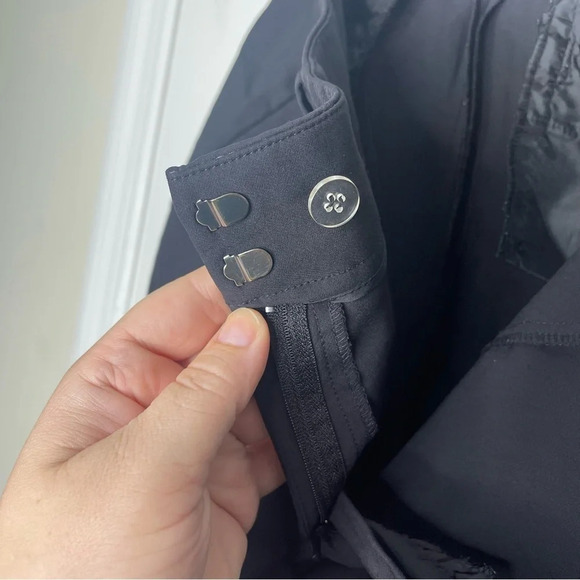 Ann Taylor Black Dress Office Pants Size 14 Nylon/Spandex Blend - Picture 8 of 10